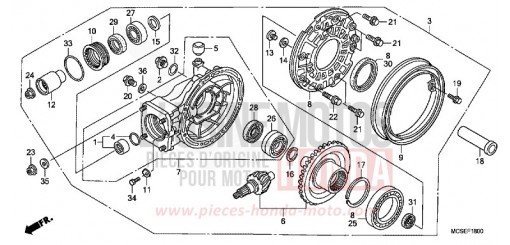 FINAL DRIVEN GEAR (ST1300) ST13008 de 2008
